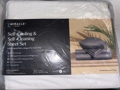 Miracle Made Sheet Set KING Luxe Self-Cooling Self-Cleaning -white- NWT