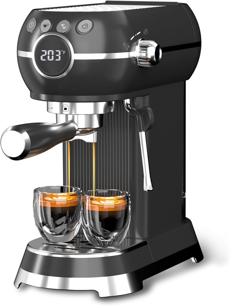 HBN 20 Bar Espresso Machine with Milk Frother, Coffee Maker with 27oz Tank 1350W