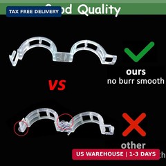 250PK Secured Plastic Plant Clip, Plant Support Clips, Garden Clips for Climbing