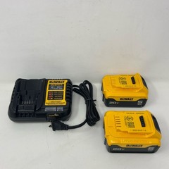 DEWALT 20V MAX 5Ah 2-Pack + DCB1104 Charger, Yellow/Black