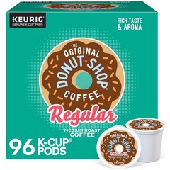 The Original Donut Shop Regular K-Cups Medium Roast Coffee Pods – 96 Count
