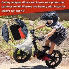 Zelvoro Battery Adapter for Stacyc 12″ and 16″ Fit Mil.Waukee