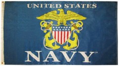 3×5 US United States Navy Shield 3’x5′ Premium Quality 100D Polyester Flag (RUF)