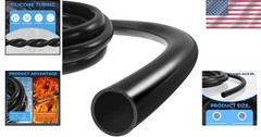 High-Temp Silicone Tubing, 8mm ID x 10mm OD, 3.3ft for Home Brewing & Aquaponics