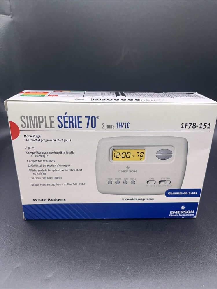 1F78-151 White-Rodgers Single Stage Programmable Thermostat