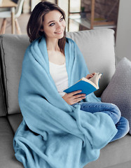 Utopia Bedding Fleece Blanket King Size Washed Blue 300GSM Luxury Fuzzy Soft