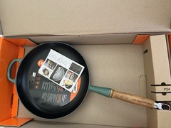 Le Creuset Alpine Enameled Cast Iron Fry Pan 10.25″ Artichaut Wood Handle NEW#26