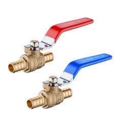 2 PCS EFIELD 1/2″ PEX FULL PORT SHUT OFF BALL VALVE HOT & COLD, NO LEAD BRASS