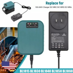 18V Charger For Makita Lithium-Ion Battery BL1830 BL1840 BL1850 BL1860 194205-3