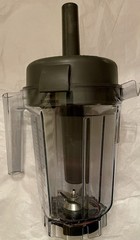 Vitamix Pitcher 32oz Rubber Lid & Plunger Tamper Stick Grey Read Description