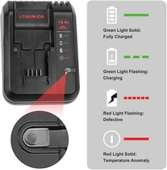 2PACK for PORTER CABLE 20V 20 Volt Lithium Battery /Charger Max PCC680L PCC685L