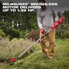 Milwaukee Tool 2828-20E String Trimmer, 9.1 Lb, Cordless, 18V Dc