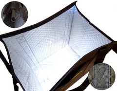 Set of 2 Insulated Reusable Grocery Shopping Bags, Large Food Delivery Tote Bags
