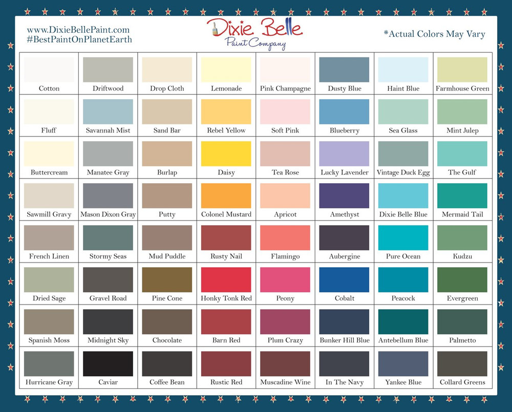 DIXIE BELLE CHALK MINERAL PAINT-4,8,16 & 32oz.-FREE SHIP OVER $35