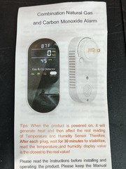2 Packs Combination Natural-Gas and Carbon-Monoxide-Detector,Koabbit 4-in-1
