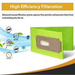 Fits For Oreck AK1CC6A CC SaniSeal Allergen Filtration Vacuum Bags 6 Pack