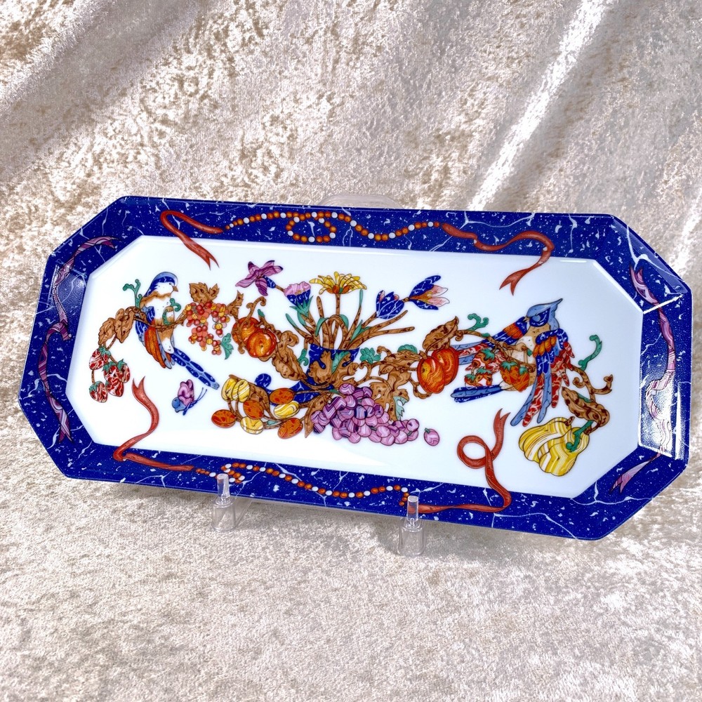 Hermes Serving Tray Plate Marqueterie de Pierres d’Orient et d’Occident 36x17cm