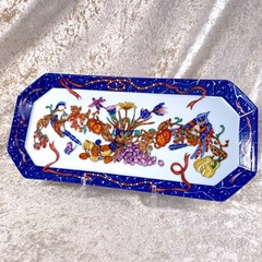 Hermes Serving Tray Plate Marqueterie de Pierres d’Orient et d’Occident 36x17cm