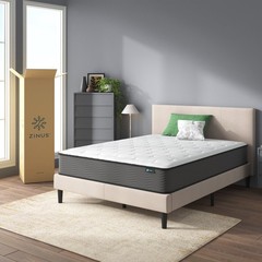 Zinus Pressure Relief Extra Firm Hybrid Mattress Comfort Foam and Pocket Spring