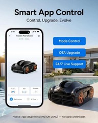 iGarden K60 6H Runtime Pool Vacuum Cleaner Cordless Pool Vacuum App Support