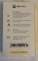 Corentium 223 Radon Detector Airthings Portable Lightweight Battery Operated New