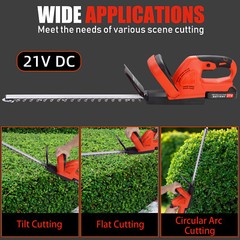 Hedge Trimmer for Milwaukee 21V Battery Cordless Electric Hedge Bush Trimmer US