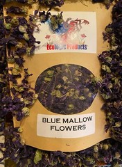 Blue Mallow Petals or Flowers Wild Harvested Dried Herbal Tea Malva Sylvestris