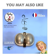 Vintage Egg Carrier Holder Aluminum Camping Metal Storage Box France Lightweight