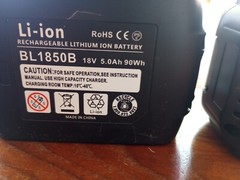 Li-ion 2 Pack 18V 5.0Ah BL1850B Battery Replacement – Lithium Ion
