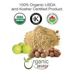 Organic Way Triphala Herbal Powder – Organic, Kosher & USDA Certified