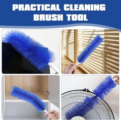 3-Pack Bendable Fan Cleaning Brush – Reusable Microfiber Duster for Fans&Curtain