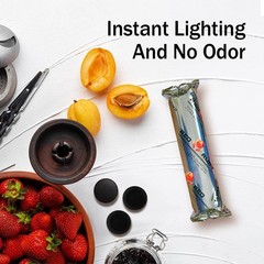100 Pack Quick Light Charcoal Tablets for Incense – 33Mm Resin Burner