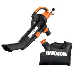 WG509 Worx TRIVAC 3-In-1 Electric Leaf Blower/Mulcher/Vacuum with Metal Blade