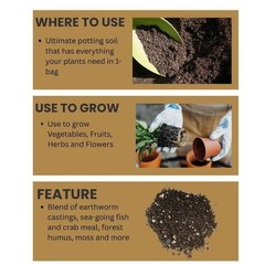 Ocean Forest 40 Lbs. 6.3-6.8 Ph Plant Garden Outdoor Potting Soil Mix Gardening