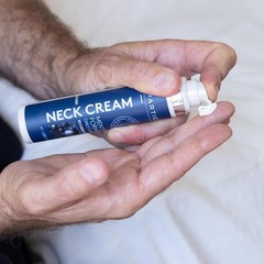 Particle Neck Cream, Daily Skin Care for Men with Collagen, Hyaluronic Acid, R
