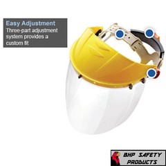 Full Face Safety Shield Tool Mask Clear Glasses Painting Eye Protection Grinding