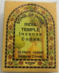 Song of India Incense Cones: Pick 25, 50, 75, 100, 125, 150 Indian Temple Cones