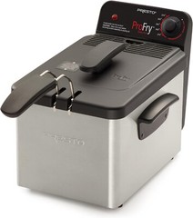 National Presto Stainless Steel Pro Fry Immersion Element Deep Fryer, Silver