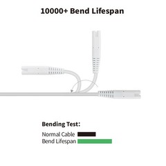USB Charging Cable for Water Flosser Portable Cordless Oral 1 Pack, White