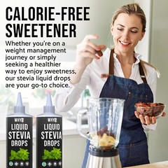 WHYZ Liquid Stevia Drops 8oz Plant-Based, Zero Calorie Sweetener, 1,183 Servings