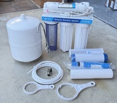 5 Stage Drinking Reverse Osmosis Home RO Water Filter System 100 GPD W/ Tank