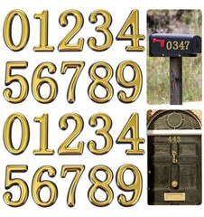 20Pcs Gold Mailbox Numbers, 2 Inch Mail Box Numbers for Mailbox Outside, Self…