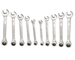 Performax 10 Piece SAE & Metric Ratcheting Combination Wrench Set – 72-Tooth