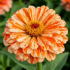 Bon Bon Mix Zinnia Seeds Candy Striped Heirloom Cut Flower Annual