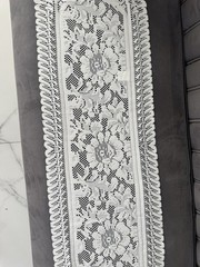 white lace table runner Size 14 X 56 Inch Set Of 2