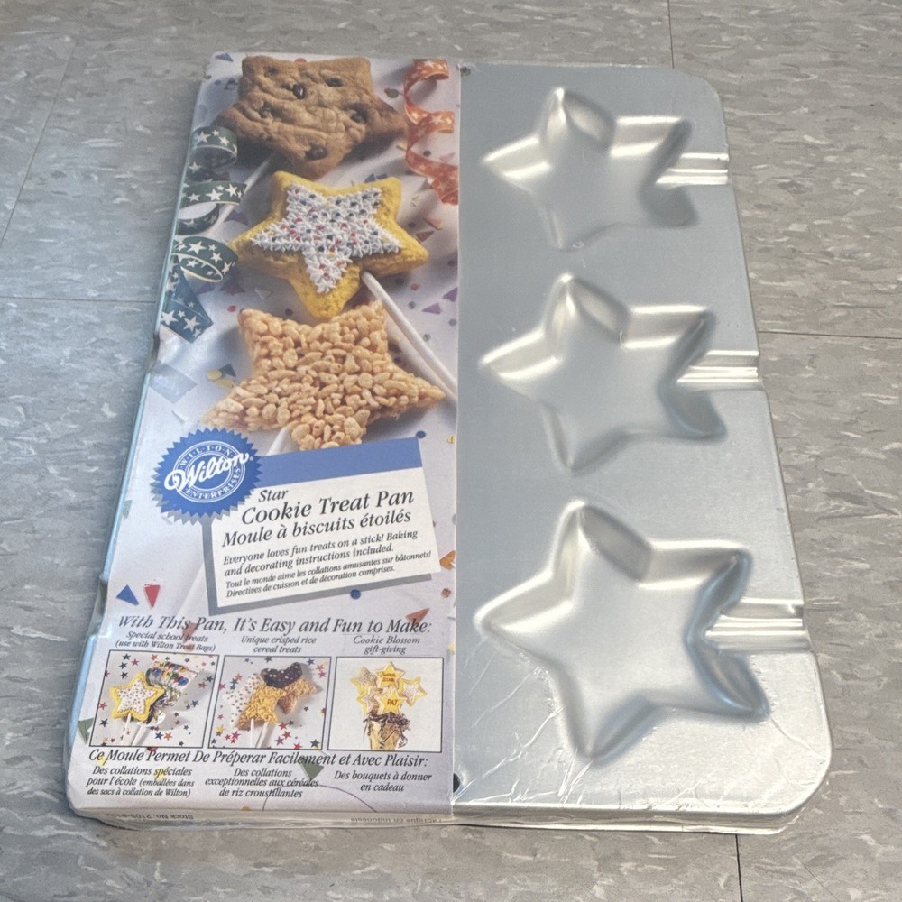 Wilton Star Cookie Treat Pan Aluminum Non-Stick 450°F Oven Safe MPN 2105-2338