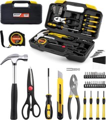 40-Piece Tool Set – General Household Hand Tool Kit with Plastic Toolbox Storage