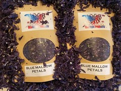 Blue Mallow Petals or Flowers Wild Harvested Dried Herbal Tea Malva Sylvestris