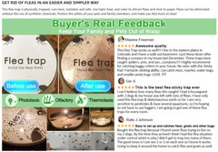 Flea Traps for Inside Your Home with 2 Sticky Disc & 2 Bulbs & 1 Electric Wires