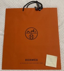 Authentic Large Hermes Shopping Bags (8 qty) 16.5” W x 18.5H ” x 6.75”D